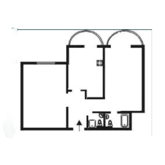 Купити 2 кімнатну квартиру Феодосійський 14 П2-3434 План