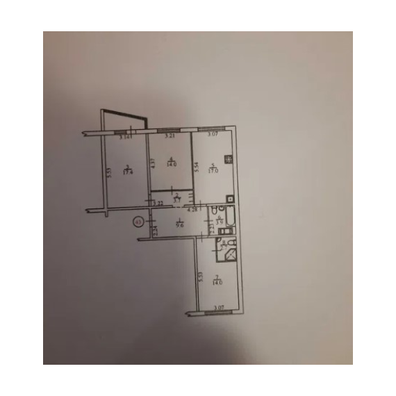 Купити 3 кімнатну квартиру Калнишевського 14 - П3-9199 план