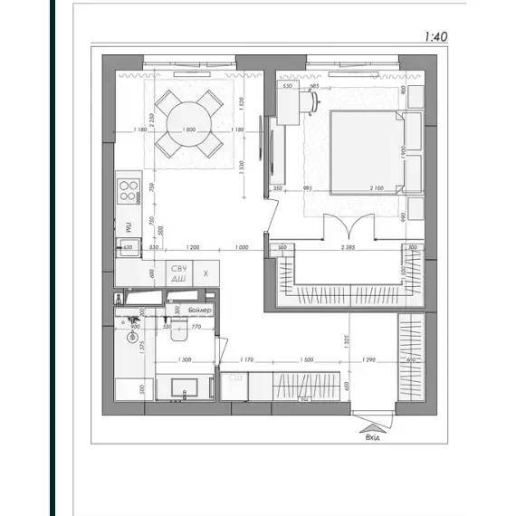 Продаж 1 квартири Максимовича 32Б П1-5874 План
